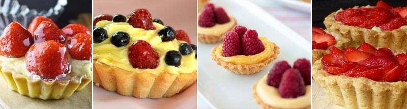 Десерты с ягодами в тарталетках