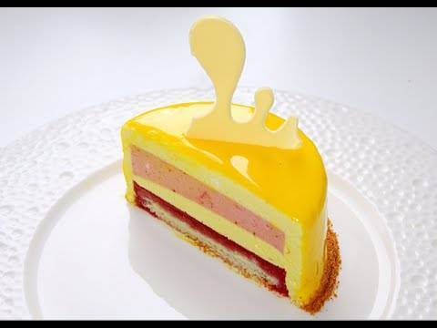 лимонно-клубничный торт-мусс