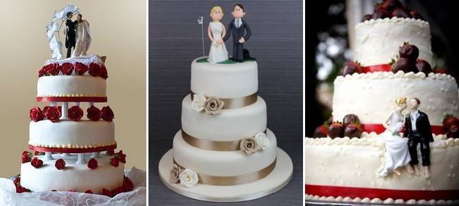 Аксессуары и украшения для свадебного торта