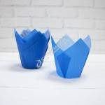 Тюльпан бумажный голубой 50х80 мм 50 шт