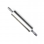 Скалка алюминиевая с вращающимися ручками L 33 см D 8,8 см