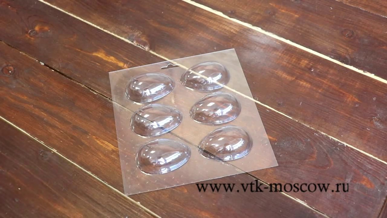 Форма для шоколада ЯЙЦО 6,5 х 4,2 см 6 шт VTK 