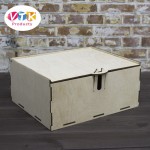 Коробка самосборная для десертов и подарков фанера VTK