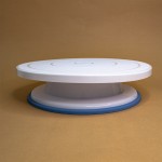 Подставка под торт поворотная пластик диаметр 27,5 высота 7 см