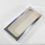 Упаковка для шоколада с окном СЕРЕБРО / 17,1 х 8 х 1,4 см 