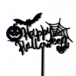 Топпер Happy Halloween 4 черный пластик VTK Products