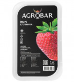 Пюре замороженное КЛУБНИКА AGROBAR 1 кг