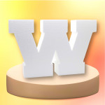 Фальш ярус VTK PRO БУКВА W H50СМ / пенопласт