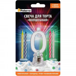 Свечи для торта ВОЛШЕБНАЯ цифра 0