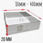 Форма кулинарная КВАДРАТ ВЫСОТА 20 ММ для выпечки и выкладки VTK Products