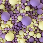 Драже зерновое ЖЕЛТОЕ, СИРЕНЕВОЕ / 100 гр