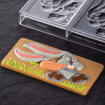 Форма для шоколадных плиток ПАСХАЛЬНЫЙ КРОЛИК / PC5048FR